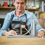 Brett Payne in his workshop 2018